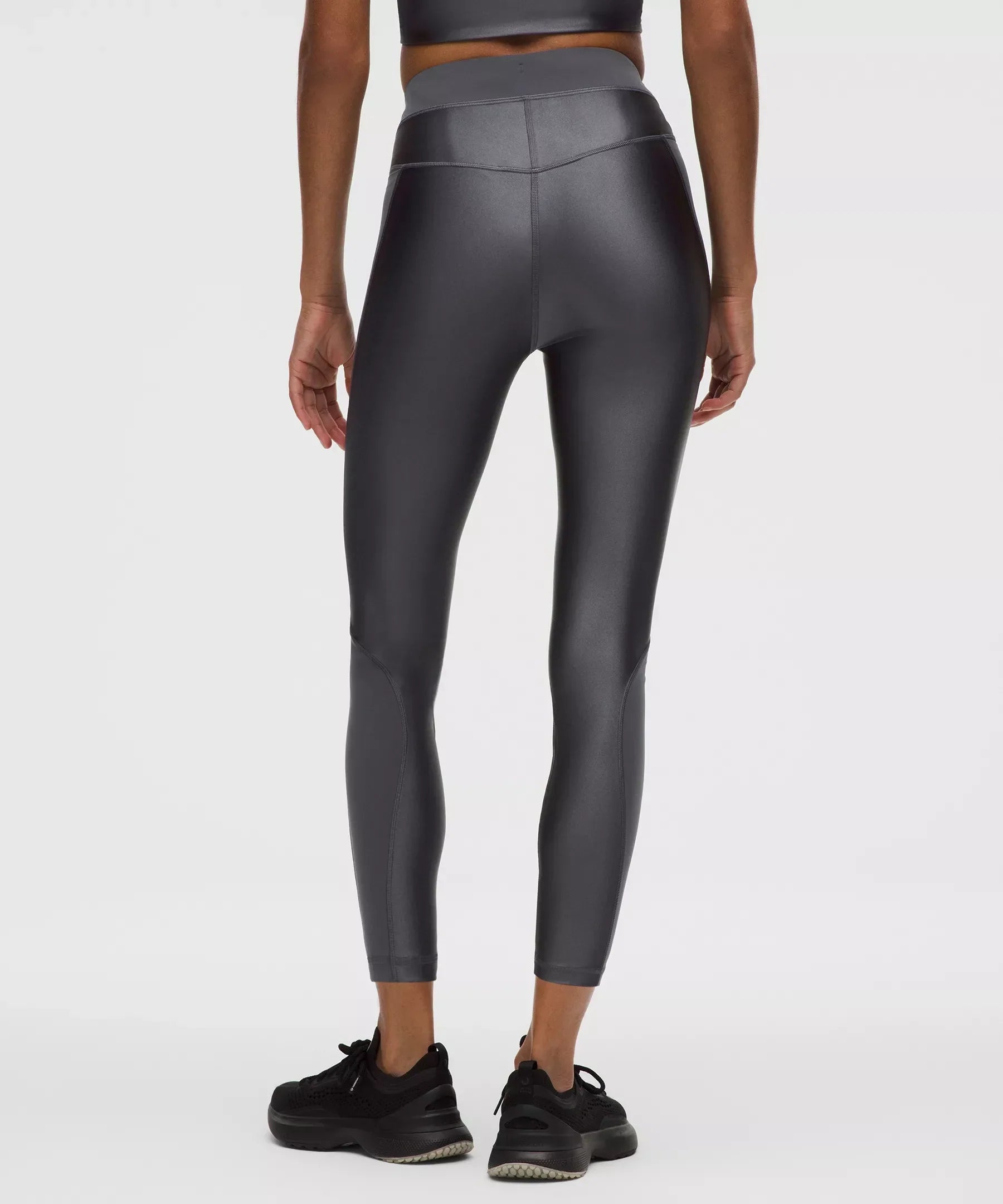 Satin Shine Panelled High-Rise Tight 25"