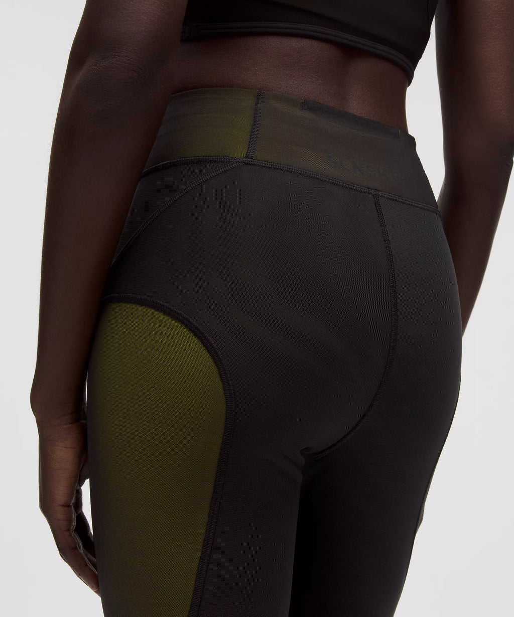 Mesh-Panelled High-Rise Tight 28"