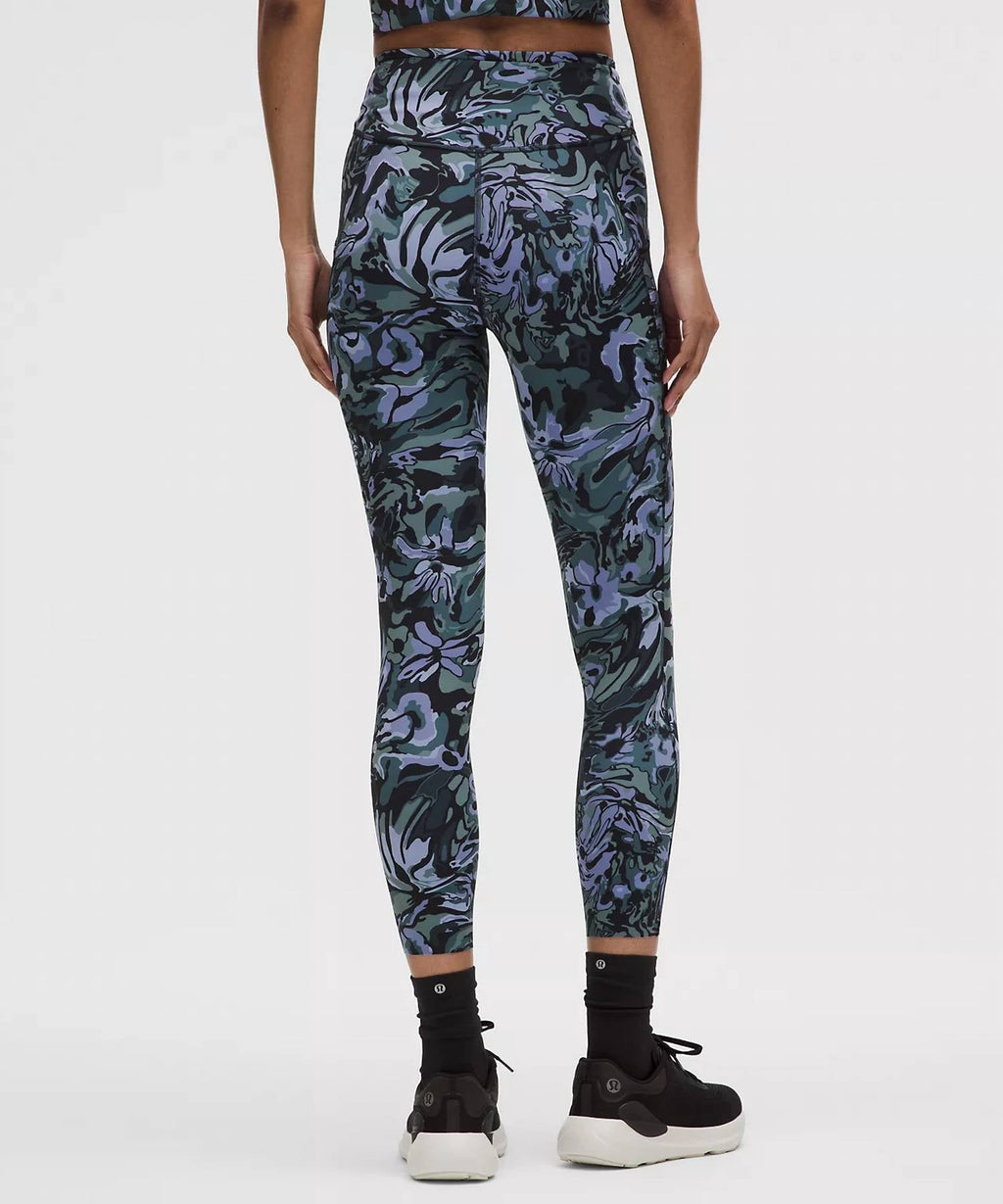 Fast & Free High Rise Tight 25 Leggings In Flower Meld