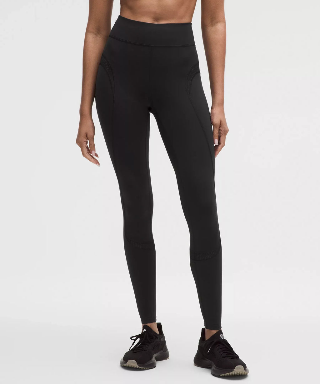 Mesh Panelled High-Rise Tight 28"